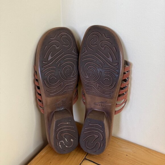 Dansko Topanga Fisherman Sandals Brown Leather Thong Slides EU 41 US 10.5 - Picture 6 of 7
